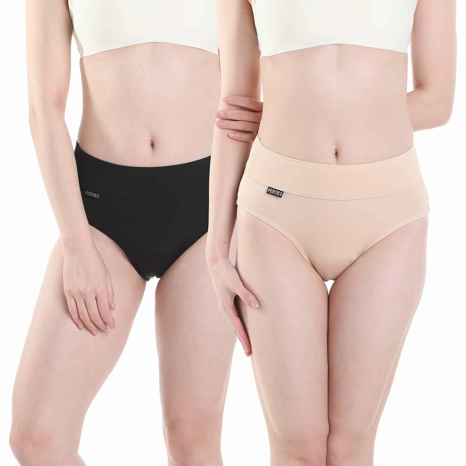 PERTIRS MYIA Black and Nude